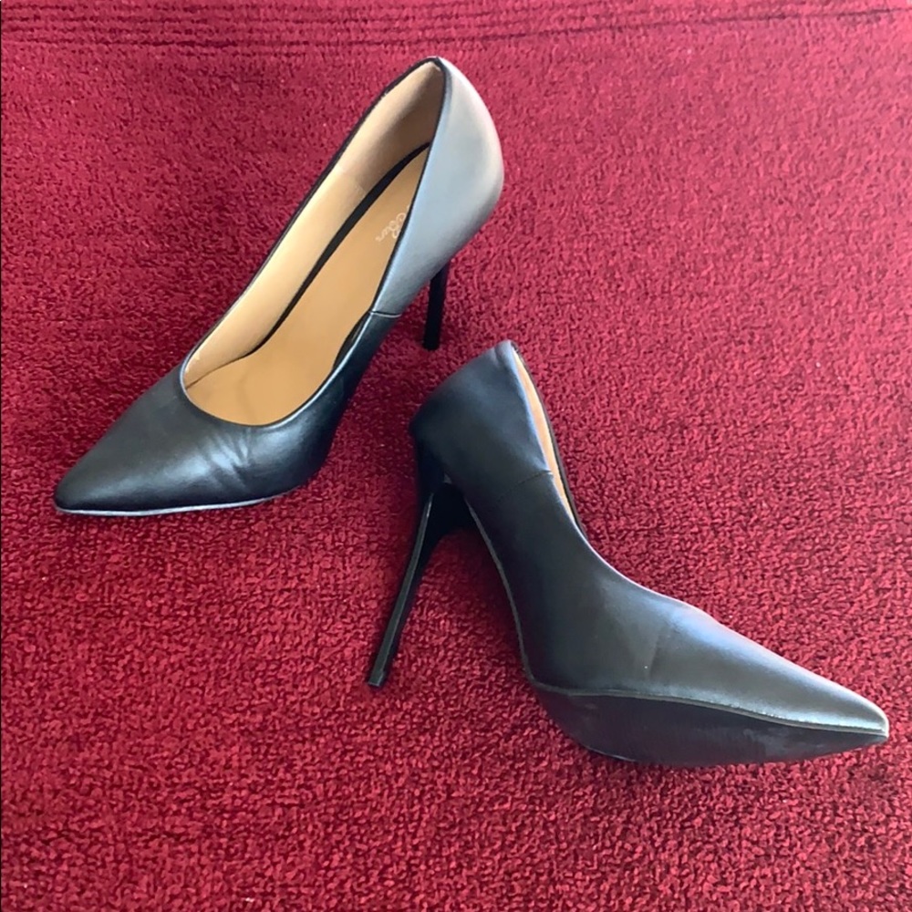 Women's leather high heel